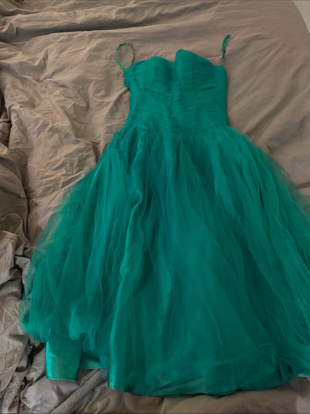 Unique Vintage Girls' Teal Tulle Party Dress